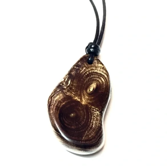 Brown coral pendant amulet